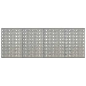 Wall-mounted Peg Boards 4 pcs 15.7"x22.8" Steel