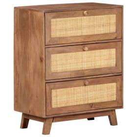 Sideboard 24"x13.8"x29.9" Solid Mango Wood