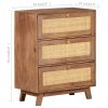 Sideboard 24"x13.8"x29.9" Solid Mango Wood