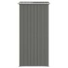 Garden Shed Light Gray 75.6"x42.5"x87.8" Galvanized Steel