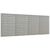Wall-mounted Peg Boards 4 pcs 15.7"x22.8" Steel