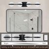 Vanity Lights With 4 LED Bulbs For Bathroom Lighting(Black)