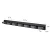 LED Modern Black Vanity Lights, 7-Lights Acrylic Matte Black Bathroom Vanity Lights Over Mirror