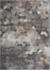 8' X 11' Beige Cobblestone Pattern Area Rug